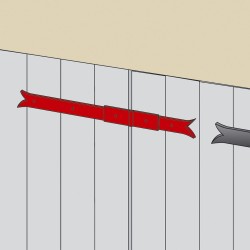 Charnière de jumelage queue de carpe