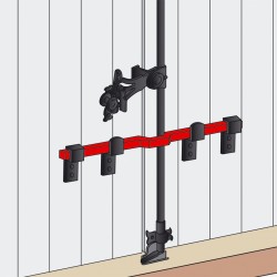 Barre de sécurité renforcée Afbat long 980 mm + accessoires