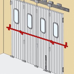 Barre de sécurité pour porte de garage 2 à 4 panneaux
