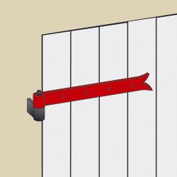 Penture queue de carpe 30x4 mm diamètre 14