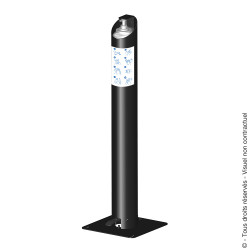 Support à pédale pour gel hydroalcoolique