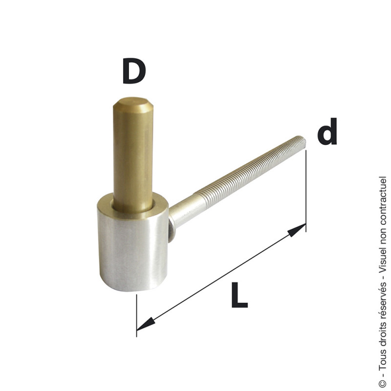 Gond à scellement chimique en inox pour menuiserie bois — free download