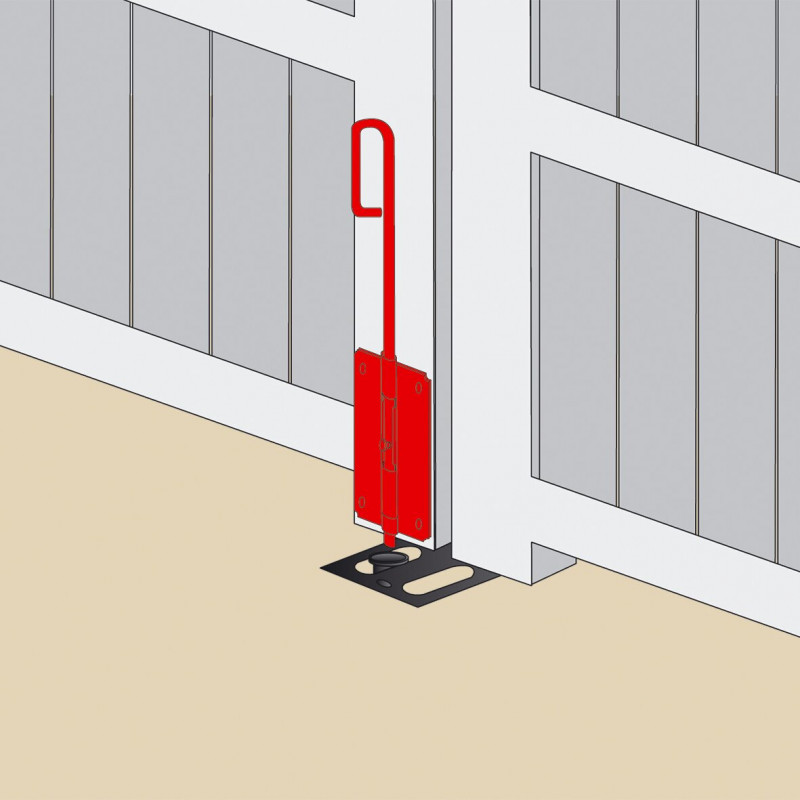 Verrou Baionnette - Platine À Visser De 35Mm - H340 [L1217