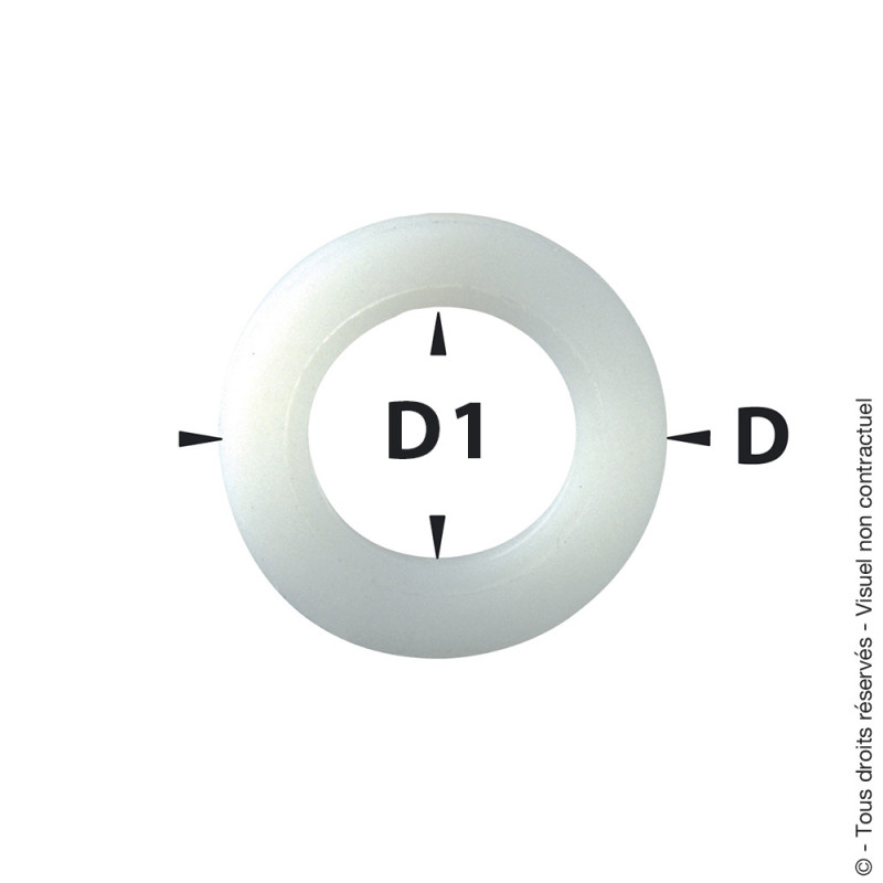 Rondelle pour gond de volet ou de portail en bois