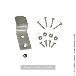 Support simple et kit pour barre de sécurité