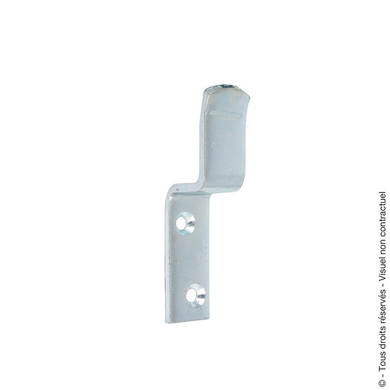 Embase ouverte pour barre de penderie Ø 25 ou 38 mm - Support barre