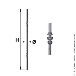 Barreau fantaisie 164 - Double