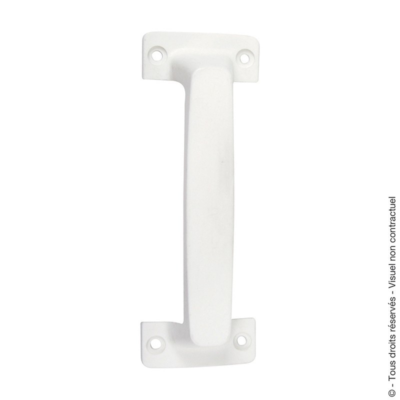 Poignée pour porte de garage 150x60x50 PVC blanc. Poignée pour porte de garage 150x60x50 PVC blanc.