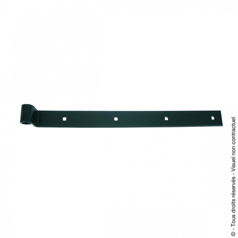 Penture coudée bout droit 35x4 diamètre 14 Penture coudée bout droit 35x4 diamètre 14
