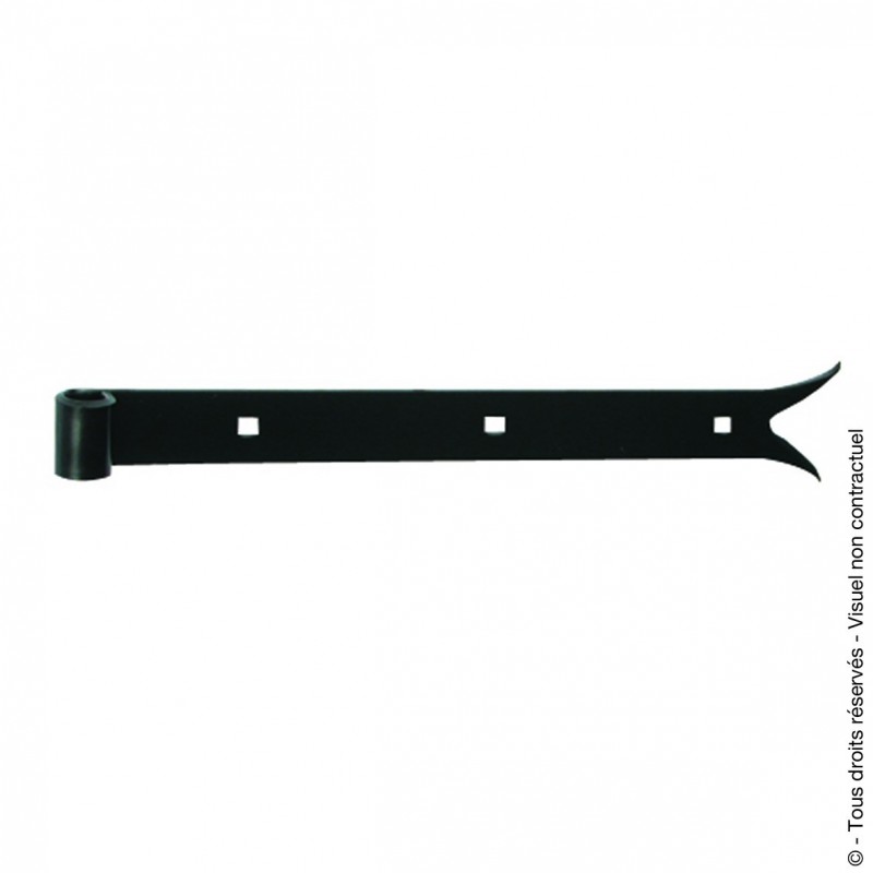 Penture queue de carpe 30x4 mm diamètre 14 Penture queue de carpe 30x4 mm diamètre 14